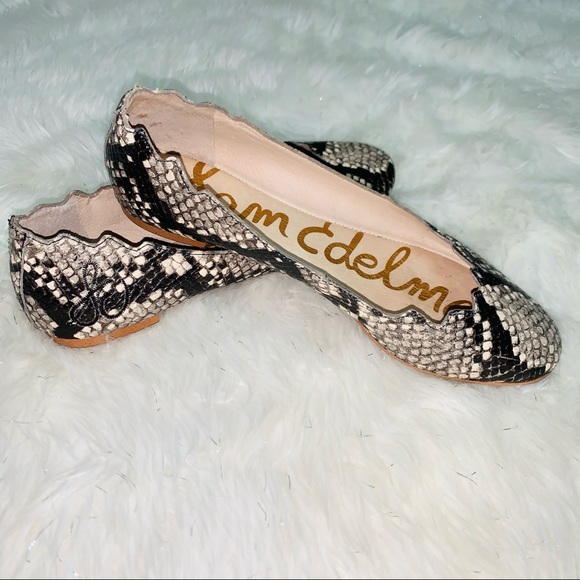 Sam Edelman “Augusta” Snakeprint Ballet Flats - Picture 3 of 7
